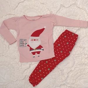 Santa nice list present pajamas